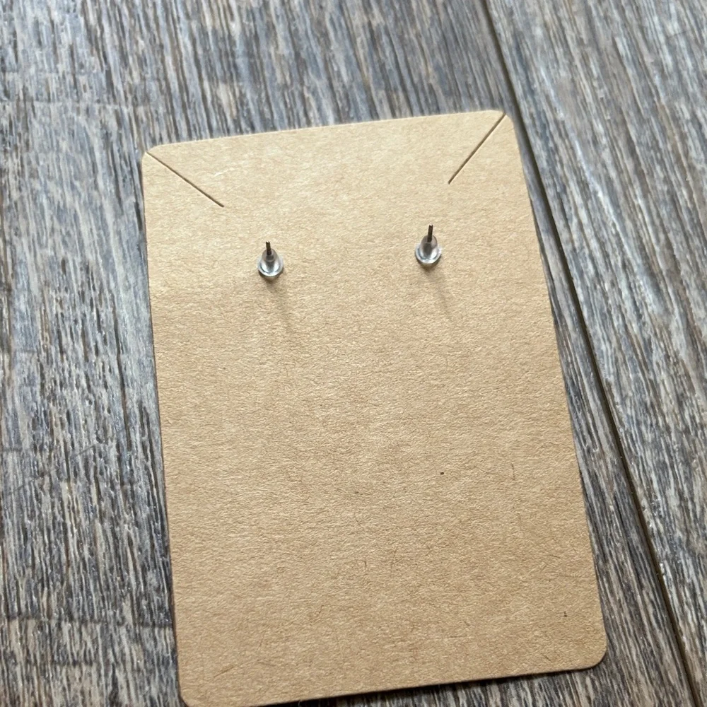 Blue and Gold Polymer Clay Earrings - Picture 4 of 5